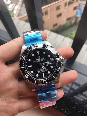 直購#錶帶N廠 黑面小鬼王 勞力士手錶 ROLEX-DEEPSEA系列腕錶 116660-98210 自動機械男表 直徑