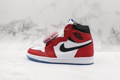 Air Jordan 1 Retro High OG 紅白 蜘蛛人 時尚 中筒 籃球鞋 555088-602 男鞋