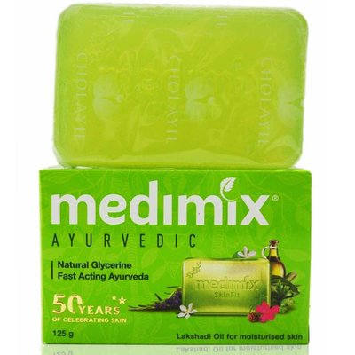 一組5個~Medimix 美黛詩 印度綠寶石皇室藥草浴美肌皂125g (草本=深綠/檀香=橘色/寶貝=淺綠)3款可任選，下單前請先詢問貨量