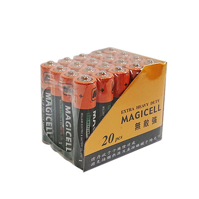 免運【無敵強MAGICELL】4號AAA碳鋅電池600入裝(R03P錳乾1.5V乾電池 黑錳 一般電池)