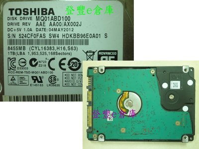 【登豐e倉庫】 F200 Toshiba MQ01ABD100 1TB SATA2 PIN腳燒焦 閃電 救資料 電流沖擊