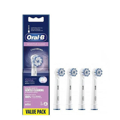德力百货公司德力百货公司Oral-b EB60 敏感清潔電動牙刷替換頭,4支/盒