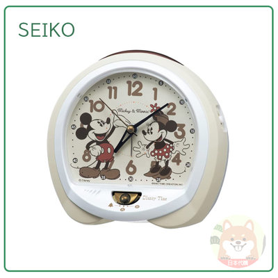 【現貨 最新款】日本 SEIKO DISNEY 迪士尼 米奇 米妮 聲音 時鐘 鬧鐘 貪睡 連續秒針 FD483 C