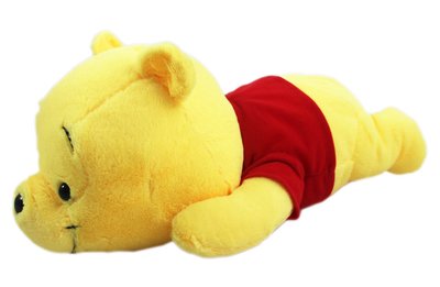 【卡漫迷】 維尼熊 趴姿 玩偶 45cm ㊣版 Winnie Pooh 絨毛娃娃 布偶 小熊 維尼 日版 擺飾 佈置