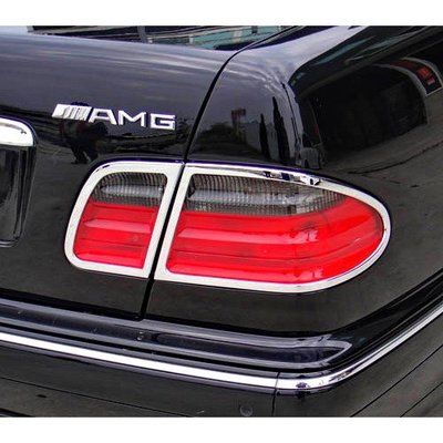【JR佳睿精品】1995-2002 Benz 賓士 E W210 改裝 鍍鉻 後燈框 尾燈框 電鍍 飾條 配件 台灣製
