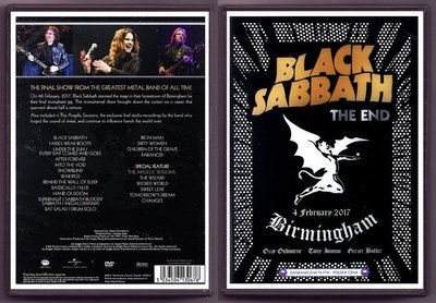 音樂居士新店#Black Sabbath The End Live in Birmingham 2017 () DVD