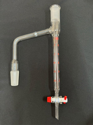 *立騰玻璃*蒸餾用受器 純露精油 磨砂24/40附活栓 實驗玻璃 蒸餾 油水分離器