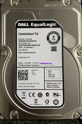 DELL Equallogic ST2000NM0011 9YZ168-236 02P4N9 2T SATA硬碟