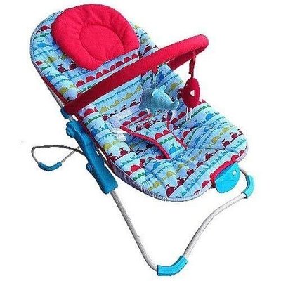 [家事達] Mother's Love 摺疊安撫搖椅-攜帶式搖椅- 藍色~ 特價 可摺疊-好方便~~~
