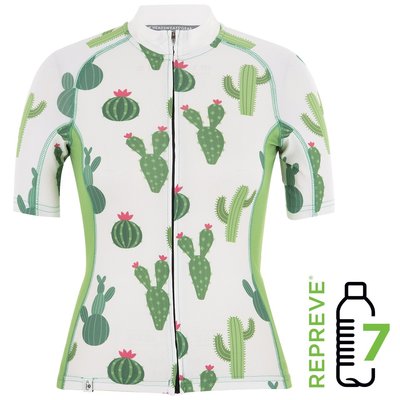 HEADSWEATS(汗淂)-女自行車衣(短袖).環保材質.Cacti.本店名:騎跑泳者FINISHER