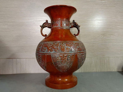 日本銅花瓶897