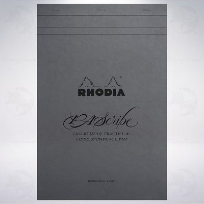 法國 RHODIA Touch Paul Antonio 聯名上掀式書法練習本: 灰色