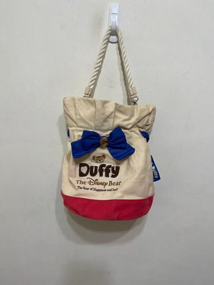 「 二手包 」 Disney Duffy 手提斜背包（米白紅）202