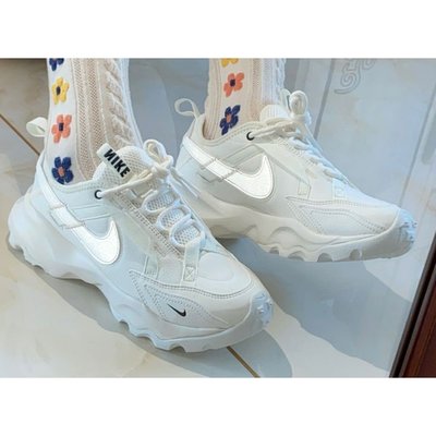 【正品】耐克Nike TC 7900 米白 奶油白 小白 女 全白 奶白 老爹 厚底增高 DD9682-100慢跑鞋