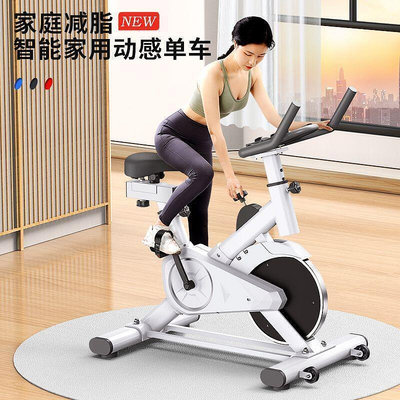 ：動感單車飛輪健身車家用室內運動休閑 競速車 踏步機單車 小型靜音鍛煉健身房用器材
