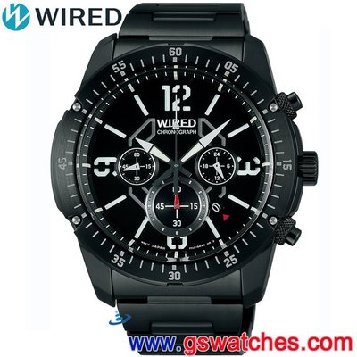 【金響鐘錶】全新WIRED AW8003X1,公司貨,保固1年,時尚男錶,計時碼錶,日期顯示,7T12-X001SD