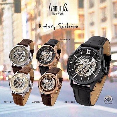 New York ArbutuS 愛彼特 手動、自動上鍊機械錶 AR901SFF