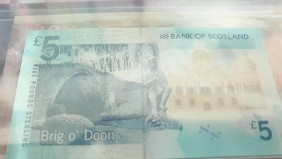蘇格蘭SCOTLAND 2016年Bank of Scotland $5 P130 UNC