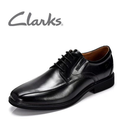 clarks其樂男鞋新款商務正裝皮鞋舒適軟牛皮系帶方頭英倫風德比鞋