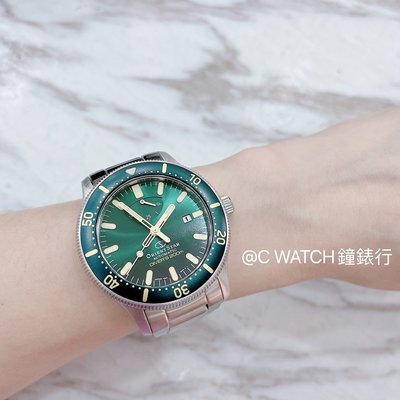 公司貨附發票｜Orient 東方錶 (RE-AU0307E) 限量鋼帶款 機械潛水錶 綠_43.6mm