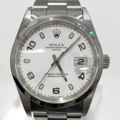 金運名錶當舖 ROLEX 15200 P DATE 勞力士 蠔式 自動上鍊3135 白面 34mm 單錶現貨R3