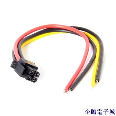 溜溜雜貨檔Xiwai ATX Molex Micro Fit 間距 3.0mm 4Pin 公對開線電源適配器電纜 15cm
