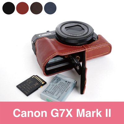 小馨小舖【TP Canon G7X MarkII 開底真皮相機底座】快拆電池 G7X II G7XIII G7X3