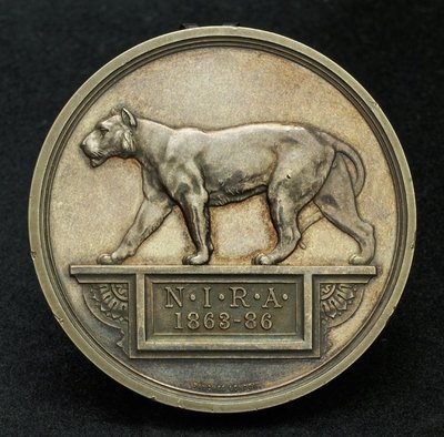 英國銀章1886 British India, Army Rifle Association Silver Medal.