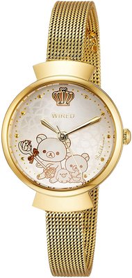 日本正版 SEIKO 精工 WIRED f AGEK748 懶懶熊 拉拉熊 懶妹 牛奶熊 小雞 女錶 手錶 日本代購