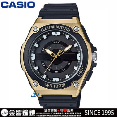 【金響鐘錶客訂商品】全新CASIO MWC-100H-9A,公司貨,指針男錶,簡潔大方,時尚男錶,防水100米LED照明