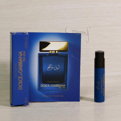 D&amp;G Dolce &amp; Gabbana 唯我 夜光之夜 LUMINOUS NIGHT 男性淡香精 0.8ML 藍色限量版