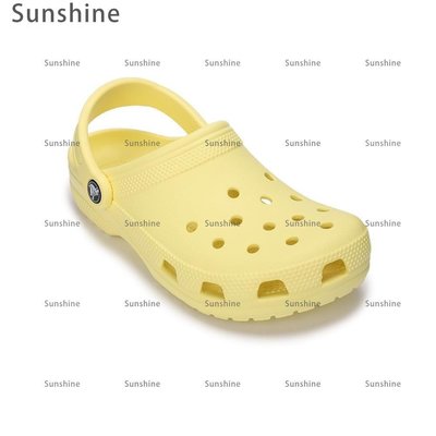 [Sunshine]直營Crocs卡駱馳休閑洞洞鞋女鞋輕便外穿運動拖鞋10001-7HD