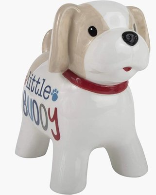 15563A 歐洲進口 好品質 可愛狗狗陶瓷造型存錢筒 小狗動物儲錢桶零錢筒禮品送禮收藏擺件模型裝飾品