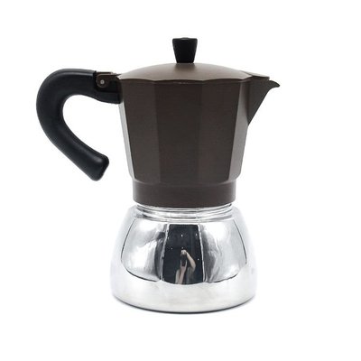 嗨購1-不銹鋼摩卡壺美式經典鋁制咖啡壺八角壺濃縮意式咖啡機手沖過濾壺