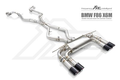 【YGAUTO】FI BMW X6M (F86) S63 B44 2015+ 中尾段閥門排氣管 全新升級 底盤