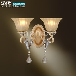 INPHIC-歐式壁燈雙頭客廳水晶簡約美式古典燈具臥室床頭燈飾