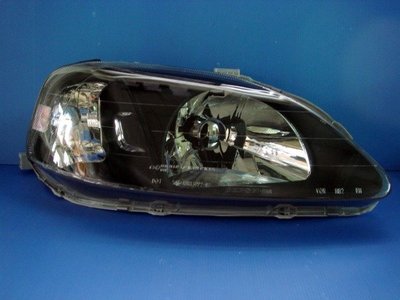 小亞車燈╠ 特價外銷 喜美 K8 99 改款後 日規 黑框 大燈 一組1800元 DEPO 製 JM