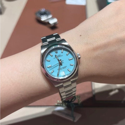 [預購］Lins 英國代購 Rolex 勞力士 恆動系列 女腕錶 31mm Tiffany藍錶盤 原廠保卡盒裝