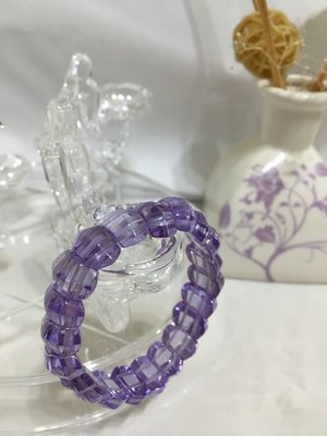 晶曜水晶~~~紫色鋯石(風信子)手排