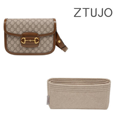 內袋 包撐 包中包 【ZTUJO】適用于古馳Gucci馬銜扣肩背包內膽包英國進口毛氈收納包