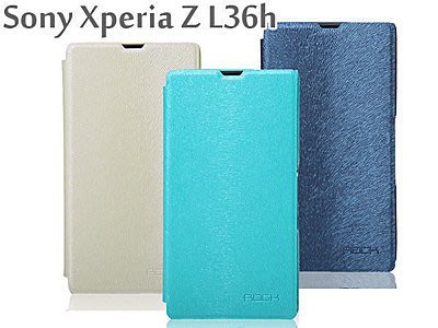 蝦靡龍美【NY111】Rock洛克原廠 Sony Xperia Z L36h C6602 斯維帕克側翻皮套 Note 2