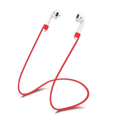 泳 AirPods Apple藍牙耳機運動防丟掛繩/防丟線 高彈力環保矽膠，表面光滑