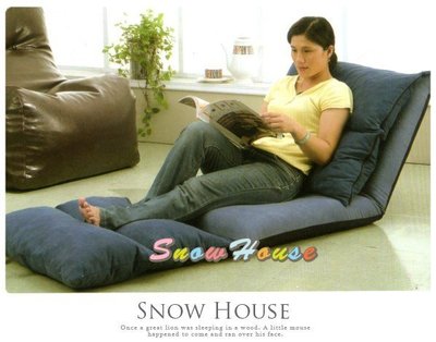 ╭☆雪之屋居家生活館☆╯R465-07 B23藍色坐臥躺椅(純棉布)/沙發椅/沙發床/單人沙發