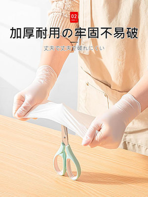 日本一次性手套級專用pvc加厚廚房用餐飲烘焙塑料透明非乳
