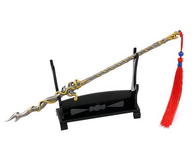 【現貨 - 送刀架】『 封號斗羅蛇矛 』22cm 合金 模型 no.4828