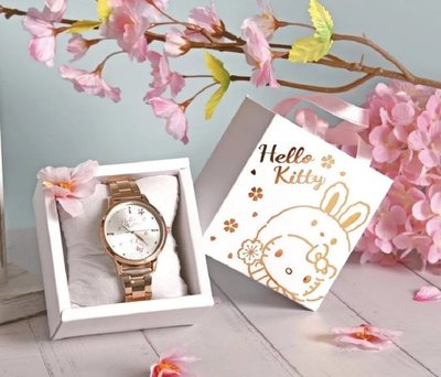 ♥小花凱蒂日本精品♥ Hello Kitty 2023兔年限定手錶 ~ 8