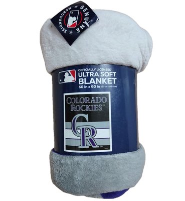 [現貨]美國職棒大聯盟空調毯 MLB科羅拉多洛磯Colorado Rockies 午睡毛毯 車用宿舍辦公室蓋毯生日禮品
