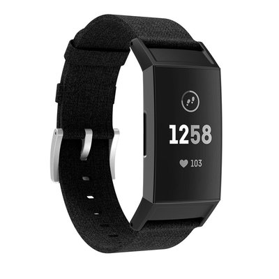 森尼3C-Fitbit Charge 3/Charge 4 智能手錶帶 Charge3帆布錶帶 替換腕帶  運動錶帶 手錶配件-品質保證