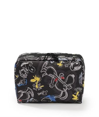 預購 美國 LeSportsac X Snoopy 塗鴉史努比聯名限量款 化妝包 手拿包 收納包 生日禮