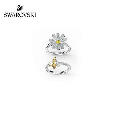 【小鹿甄選】SWAROVSKI 施華洛世奇戒指 愛的魔力雛菊戒指 太陽花